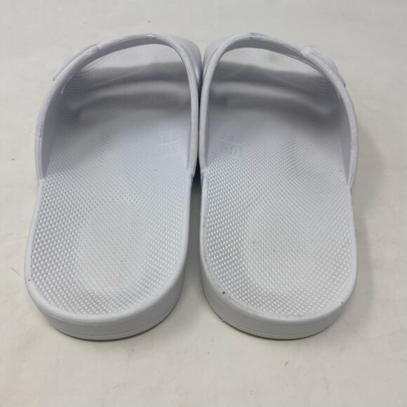 Freedom Moses Two Band Slide White Casual Sandals Slippers Womens Size 8.5 - Picture 5 of 8